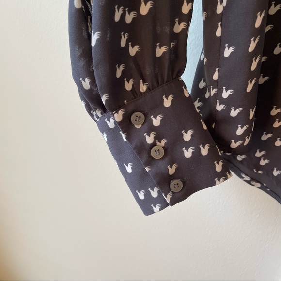 Loft Dress Blouse with Chickens! - Picture 10 of 10